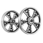 Buy ALLOY WHEEL SET FOR RE ELECTRA FATBOY HARLEY CNC RIM BLACK SPOKES KINGWAY on 0 % discount
