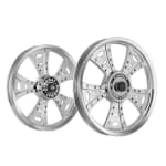 Buy ALLOY WHEEL SET FOR RE STANDARD FATBOY HARLEY SILVER CHROME KINGWAY on 0 % discount