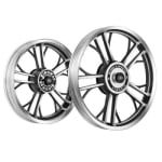 Buy ALLOY WHEEL SET FOR RE STANDARD HARLEY YMODEL RIM BLACK CNC SPOKES FULL CNC KINGWAY on 0 % discount