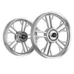 Buy ALLOY WHEEL SET FOR RE CLASSIC HARLEY YMODEL RIM SILVER CNC SPOKES CNC KINGWAY on 12.00 % discount