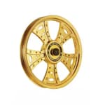 Buy ALLOY WHEEL (REAR) FOR RE CLASSIC FATBOY HARLEY GOLD CHROME KINGWAY on 0 % discount