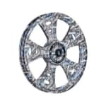 Buy ALLOY WHEEL (REAR) FOR RE CLASSIC FATBOY HARLEY GUN PRINTING KINGWAY on 0 % discount