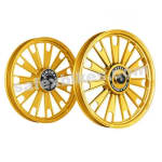 Buy ALLOY WHEEL SET FOR RE ELECTRA GOLD CHROME ZIPP HARLEY KINGWAY on 0 % discount