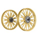 Buy ALLOY WHEEL SET FOR RE CLASSIC COMPLETE GOLDEN ZIPP HARLEY KINGWAY on 0 % discount