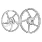 Buy ALLOY WHEEL SET FOR PASSION PRO SILVER (GENUINE TYPE) KINGWAY on 0 % discount