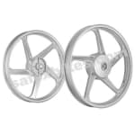 Buy ALLOY WHEEL SET FOR SPLENDOR SILVER (GENUINE TYPE) KINGWAY on 0.00 % discount