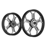 Buy ALLOY WHEEL SET FOR RE CLASSIC BLACK CHOPPER KINGWAY on 0 % discount