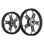 Buy ALLOY WHEEL SET FOR RE CLASSIC BLACK CHOPPER KINGWAY on 0 % discount
