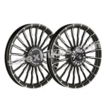 Buy ALLOY WHEEL SET FOR PASSION PRO BLACK 20SPOKES HARLEY WAVE KINGWAY on 0 % discount