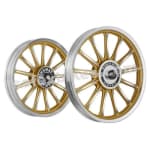 Buy ALLOY WHEEL SET FOR RE ELECTRA GOLD 13SPOKES HARLEY KINGWAY on 0 % discount