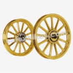 Buy ALLOY WHEEL SET FOR RE ELECTRA GOLD CHROME 13SPOKES HARLEY KINGWAY on 0 % discount