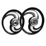 Buy ALLOY WHEEL SET FOR RE STANDARD BLACK 2SPOKES TYPE 2 KINGWAY on 0 % discount