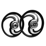 Buy ALLOY WHEEL SET FOR RE CLASSIC BLACK 2SPOKES TYPE 2 KINGWAY on 0 % discount