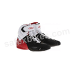 Buy ALPINESTARS FASTER 2 SHOES (BLACK,WHITE,RED) UNIVERSAL on 0 % discount