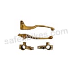 Buy BRASS LEVER SET WITH YOKE D2 FOR ROYAL ENFIELD BULLET DISK BRAKE ZADON on 15.00 % discount