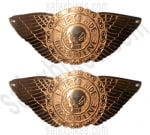 Buy BRASS Petrol Tank Monogram Wings Royal Enfield( Live To Ride) on 0 % discount