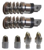 Buy SILVER HANDLE YOKE FANCY BOLT WITH TYRE NOZZLE CAP AND FANCY FOOT REST ZADON on 15.00 % discount