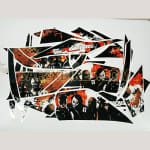 Buy CUSTOM STICKER KIT FOR YAMAHA R15 VERSION 2 BLACK/ORANGE N WHITE COMBINATION ZADON on 35.00 % discount