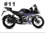 Buy CUSTOM STICKER KIT FOR YAMAHA R15 VERSION 2 ZADON on 35.00 % discount