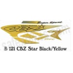Buy COMPLETE STICKER KIT CBZ STAR (BLACK YELLOW) ZADON on 35.00 % discount