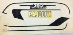 Buy COMPLETE STICKER KIT RAJDOOT 350CC (BLACK) ZADON on 35.00 % discount