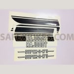 Buy COMPLETE STICKER KIT RAJDOOT 175 SUPER D (BLACK) ZADON on 35.00 % discount