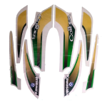 Buy COMPLETE STICKER KIT KAWASAKI CALIBER N/M (BLACK) ZADON on 35.00 % discount