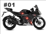 Buy CUSTOM STICKER KIT FOR YAMAHA R15 VERSION 2 BLACK N RED COMBINATION ZADON on 35.00 % discount