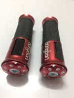 Buy FANCY HANDLE GRIP SET FOR MOTORCYCLE D1 (BLACK/RED) ZOOM on 0 % discount