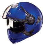 Buy FLIP OFF FULL FACE HELMET DOWNTOWN FULL FACE FLAME BLUE  STUDDS on 0 % discount
