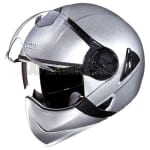 Buy FLIP OFF FULL FACE HELMET DOWNTOWN FULL FACE SILVER GREY STUDDS on 0 % discount
