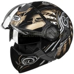 Buy FLIP OFF FULL FACE HELMET DOWNTOWN FULL FACE D1 DECOR BLACK N12 STUDDS on 0 % discount