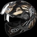 Buy FLIP OFF FULL FACE HELMET DOWNTOWN FULL FACE D1 DECOR BLACK N12 (600MM) STUDDS on 0 % discount