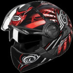 Buy FLIP OFF FULL FACE HELMET DOWNTOWN FULL FACE D1 DECOR BLACK N2 (580MM) STUDDS on 0 % discount