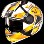 Buy FLIP OFF FULL FACE HELMET DOWNTOWN FULL FACE D3 DECOR WHITE N5 (580MM) STUDDS on 0 % discount