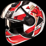 Buy FLIP OFF FULL FACE HELMET DOWNTOWN FULL FACE D3 DECOR WHITE N2 (570MM)  STUDDS on 0 % discount