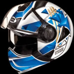 Buy FLIP OFF FULL FACE HELMET DOWNTOWN FULL FACE D3 DECOR WHITE N1 (570MM) STUDDS on 0 % discount