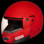 Buy FLIP UP FULL FACE HELMET NINJA PASTEL PLAIN MATT SPORTS RED (500MM) STUDDS on 0 % discount