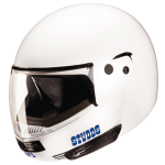 Buy FLIP UP FULL FACE HELMET NINJA PASTEL PLAIN WHITE STUDDS on 0 % discount