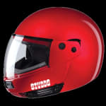 Buy FLIP UP FULL FACE HELMET NINJA PASTEL PLAIN CHERRY RED (500MM) STUDDS on 0 % discount