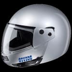 Buy FLIP UP FULL FACE HELMET NINJA PASTEL PLAIN SILVER GREY (500MM) STUDDS on 0 % discount