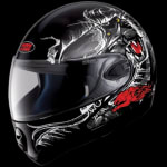 Buy FLIP UP FULL FACE HELMET NINJA 2G D2 DECOR BLACK N2 (580MM) STUDDS on 0 % discount