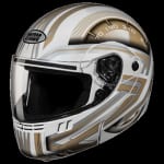 Buy FLIP UP FULL FACE HELMET NINJA 3G D1 DECOR WHITE N12 (580MM) STUDDS on 0 % discount