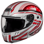 Buy FLIP UP FULL FACE HELMET NINJA 3G D1 DECOR WHITE N2 STUDDS on 0 % discount