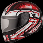 Buy FLIP UP FULL FACE HELMET NINJA 3G D1 DECOR MATT BLACK N2 (570MM) STUDDS on 0 % discount