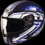 Buy FLIP UP FULL FACE HELMET NINJA 3G D1 DECOR MATT BLACK N1 (580MM) STUDDS on 0 % discount