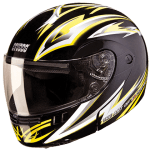 Buy FLIP UP FULL FACE HELMET NINJA 3G D3 DECOR  BLACK N5 STUDDS on 0 % discount