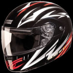 Buy FLIP UP FULL FACE HELMET NINJA 3G D3 DECOR  BLACK N2 (600MM) STUDDS on 0 % discount