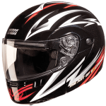 Buy FLIP UP FULL FACE HELMET NINJA 3G D3 DECOR  BLACK N2 STUDDS on 0 % discount