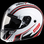 Buy FLIP UP FULL FACE HELMET NINJA 3G D4 DECOR MATT WHITE N2 (580MM) STUDDS on 0 % discount